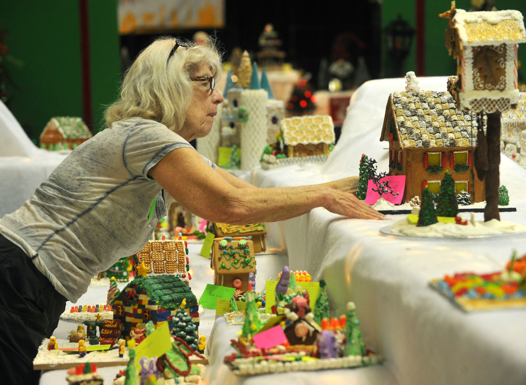 Festival of Trees setting up at the RiverCenter